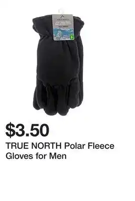 Dollarama TRUE NORTH Polar Fleece Gloves for Men offer