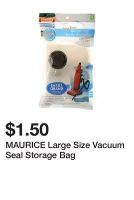 Dollarama MAURICE Large Size Vacuum Seal Storage Bag offer