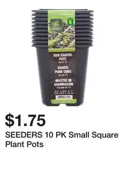 Dollarama SEEDERS 10 PK Small Square Plant Pots offer