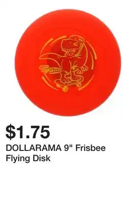 Dollarama DOLLARAMA 9 Frisbee Flying Disk offer