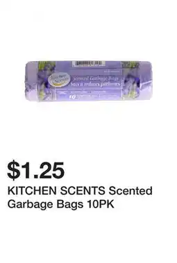 Dollarama KITCHEN SCENTS Scented Garbage Bags 10PK offer