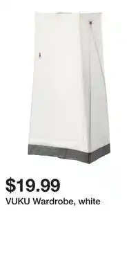 IKEA VUKU Wardrobe, white offer