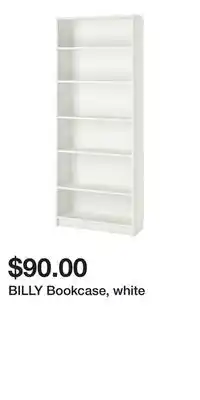 IKEA BILLY Bookcase, white offer