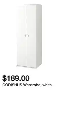 IKEA GODISHUS Wardrobe, white offer