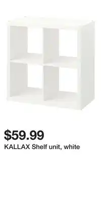 IKEA KALLAX Shelf unit, white offer