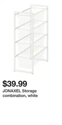 IKEA JONAXEL Storage combination, white offer