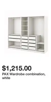 IKEA PAX Wardrobe combination, white offer