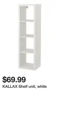 IKEA KALLAX Shelf unit, white offer