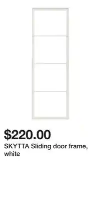 IKEA SKYTTA Sliding door frame, white offer