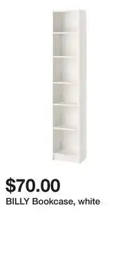 IKEA BILLY Bookcase, white offer