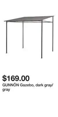 IKEA GUNNÖN Gazebo, dark gray/gray offer