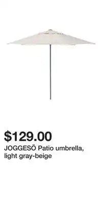 IKEA JOGGESÖ Patio umbrella, light gray-beige offer