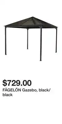 IKEA FÅGELÖN Gazebo, black/black offer