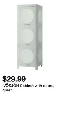 IKEA IVÖSJÖN Cabinet with doors, green offer