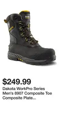 Mark's Dakota WorkPro Series Men's 8907 Composite Toe Composite Plate T-Max Insulated ICEFX Work Boots offer