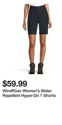 Mark's WindRiver Women's Water Repellent Hyper-Dri 1 Shorts offer