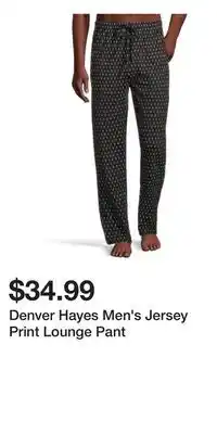 Mark's Denver Hayes Men's Jersey Print Lounge Pant offer