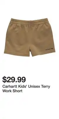 Mark's Carhartt Kids' Unisex Terry Work Short offer