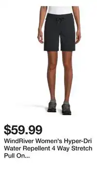 Mark's WindRiver Women's Hyper-Dri Water Repellent 4 Way Stretch Pull On Shorts offer