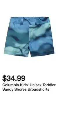 Mark's Columbia Kids' Unisex Toddler Sandy Shores Broadshorts offer