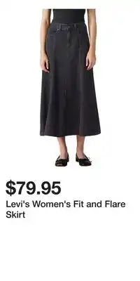 Mark's Levi's Women's Fit and Flare Skirt offer