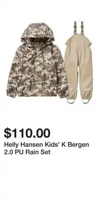 Mark's Helly Hansen Kids' K Bergen 2.0 PU Rain Set offer