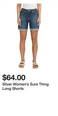 Mark's Silver Women's Sure Thing Long Shorts offer