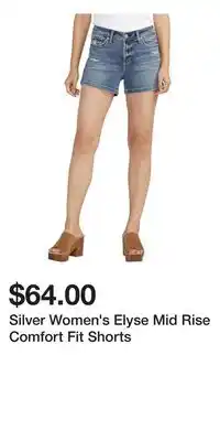 Mark's Silver Women's Elyse Mid Rise Comfort Fit Shorts offer