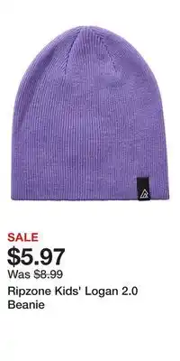 Sport Chek Ripzone Kids' Logan 2.0 Beanie offer