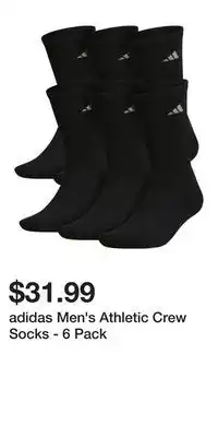 Sport Chek adidas Men's Athletic Crew Socks - 6 Pack offer