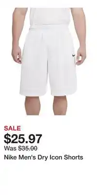 Sport Chek Nike Men's Dry Icon Shorts offer