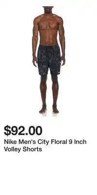 Sport Chek Nike Men's City Floral 9 Inch Volley Shorts offer