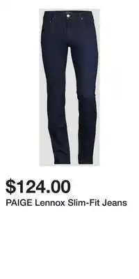 Holt Renfrew PAIGE Lennox Slim-Fit Jeans offer