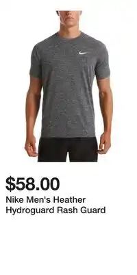 Sport Chek Nike Men's Heather Hydroguard Rash Guard offer