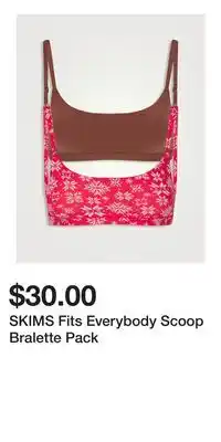 Holt Renfrew SKIMS Fits Everybody Scoop Bralette Pack offer