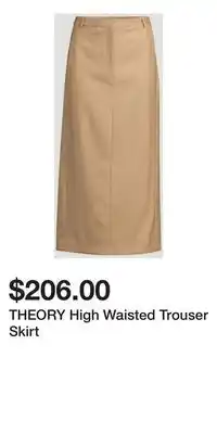 Holt Renfrew THEORY High Waisted Trouser Skirt offer