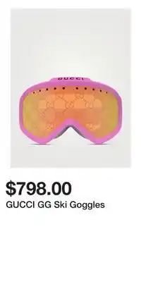 Holt Renfrew GUCCI GG Ski Goggles offer