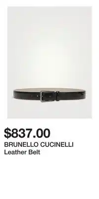 Holt Renfrew BRUNELLO CUCINELLI Leather Belt offer