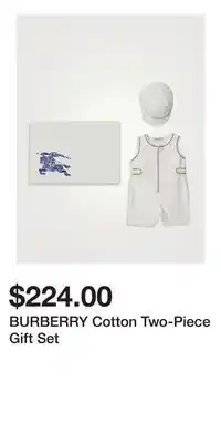 Holt Renfrew BURBERRY Cotton Two-Piece Gift Set offer