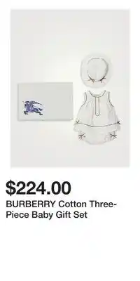 Holt Renfrew BURBERRY Cotton Three-Piece Baby Gift Set offer