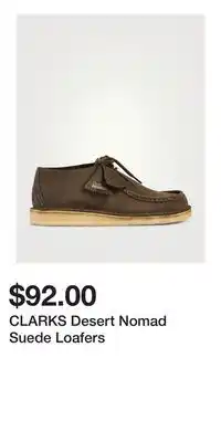 Holt Renfrew CLARKS Desert Nomad Suede Loafers offer