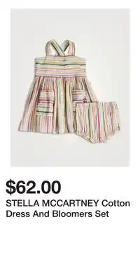 Holt Renfrew STELLA MCCARTNEY Cotton Dress And Bloomers Set offer