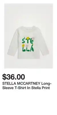 Holt Renfrew STELLA MCCARTNEY Long-Sleeve T-Shirt In Stella Print offer