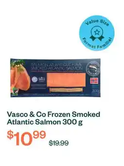 Voilà Vasco & Co Frozen Smoked Atlantic Salmon 300 g offer