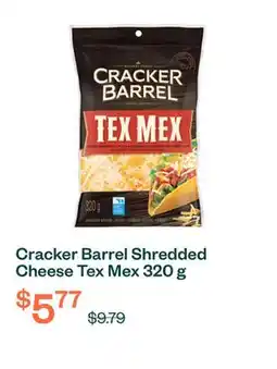 Voilà Cracker Barrel Shredded Cheese Tex Mex 320 g offer