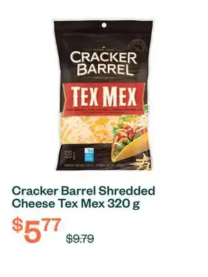 Voilà Cracker Barrel Shredded Cheese Tex Mex 320 g offer