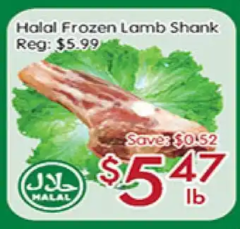 Sunny Food Mart Halal Frozen Lamb Shank offer