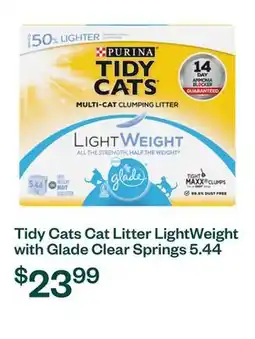 Voilà Tidy Cats Cat Litter LightWeight with Glade Clear Springs 5.44 kg offer