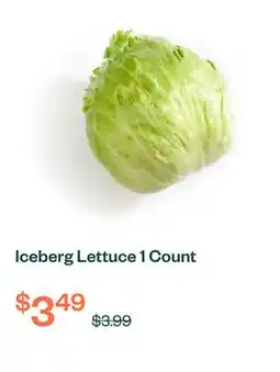 Voilà Iceberg Lettuce 1 Count offer