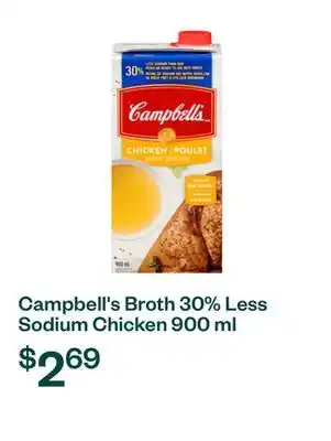 Voilà Campbell's Broth 30% Less Sodium Chicken 900 ml offer